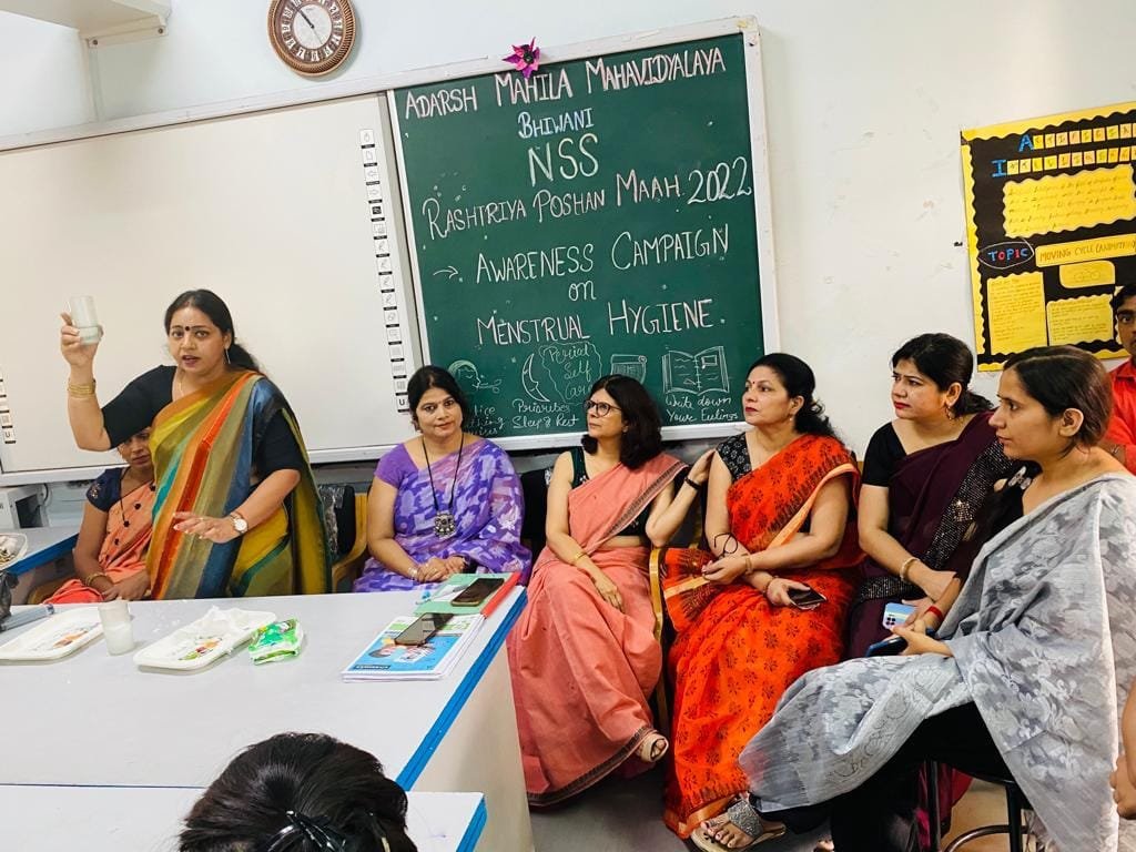 Awareness campaign on Menstrual Hygiene on “Poshan Abhiyaan”